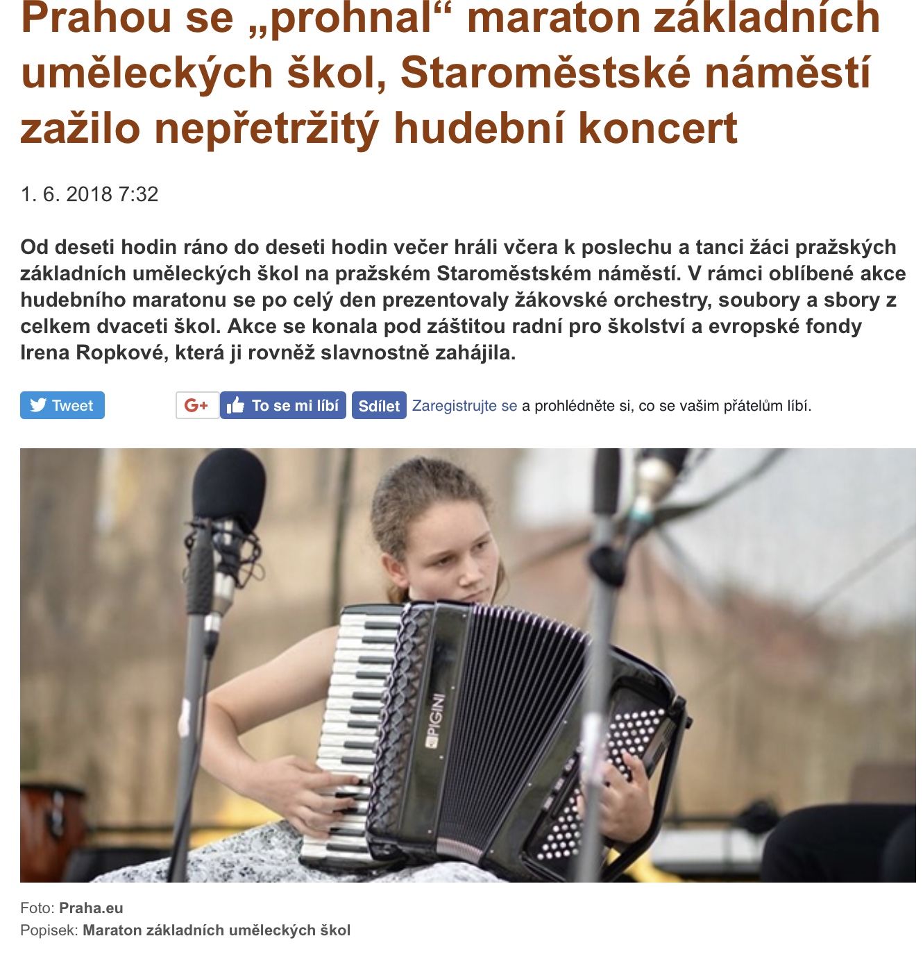 PIGINI na maratonu ZUŠ